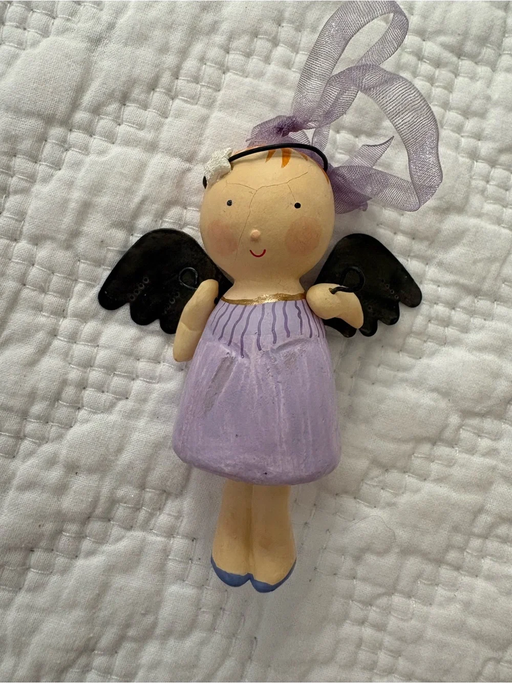 Hallmark 2001 One Little Angel Keepsake Ornament. Paper Composition/metal. Nice